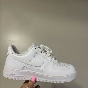 Nike White Low-Top Leather Sneakers